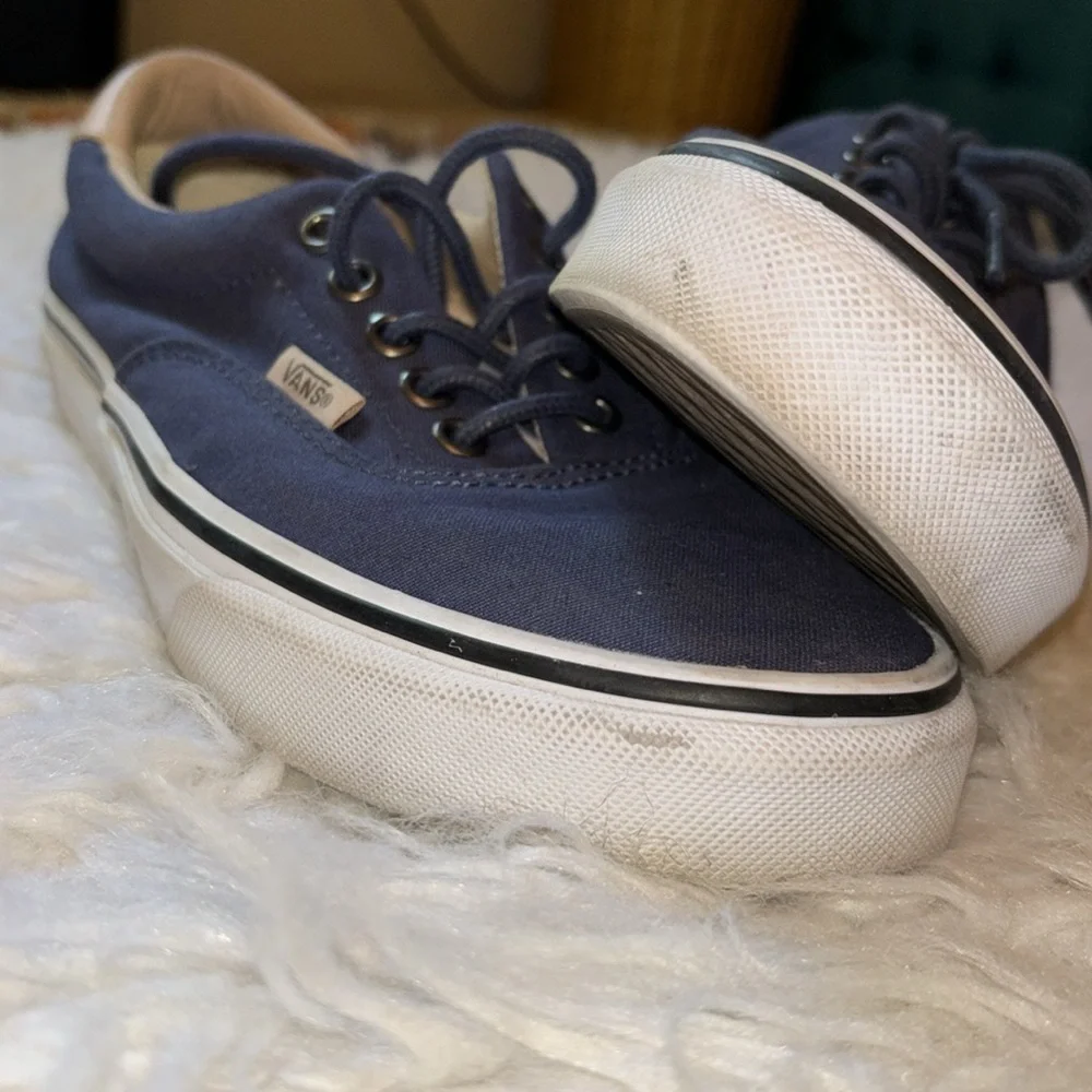 🛹Vans Authentic Era Canvas and Leather Sneakers, Size 8 - Picture 4 of 16